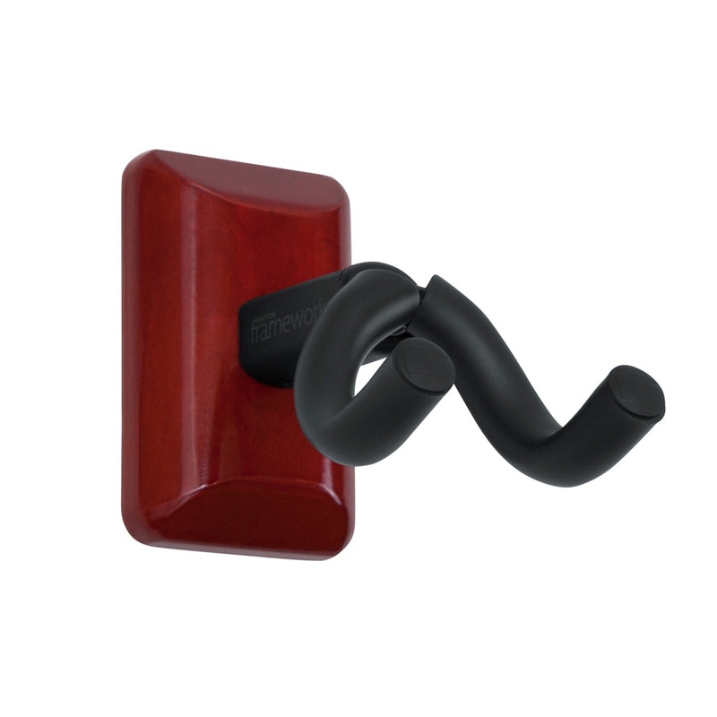 Gator Frameworks Wall Mounted Ukulele/Mandolin Hanger with Cherry Mounting Plate