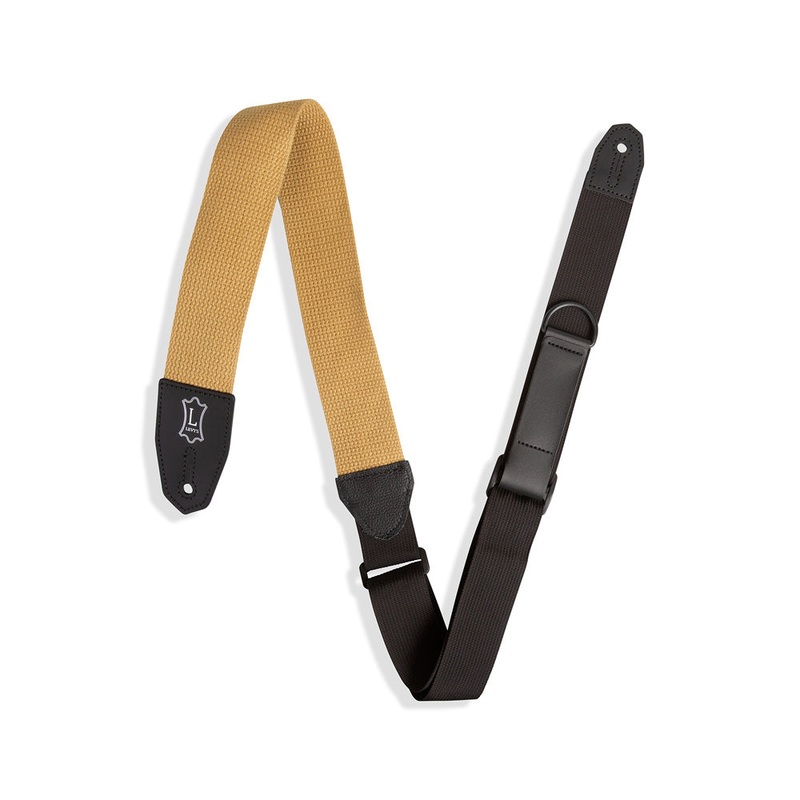 Levy’s MRHC-TAN Specialty Series Right Height Standard Cotton 2 in. Guitar Strap – Tan