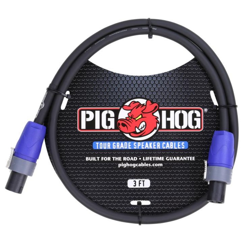Pig Hog Speaker Cable Speakon to Speakon – 3 ft.
