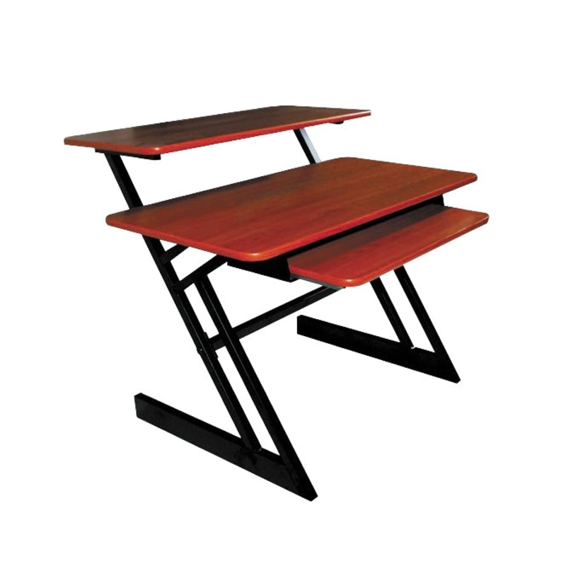 Quik-Lok Z-250 Studio Triple-Shelf Desk/Workstation – Cherry