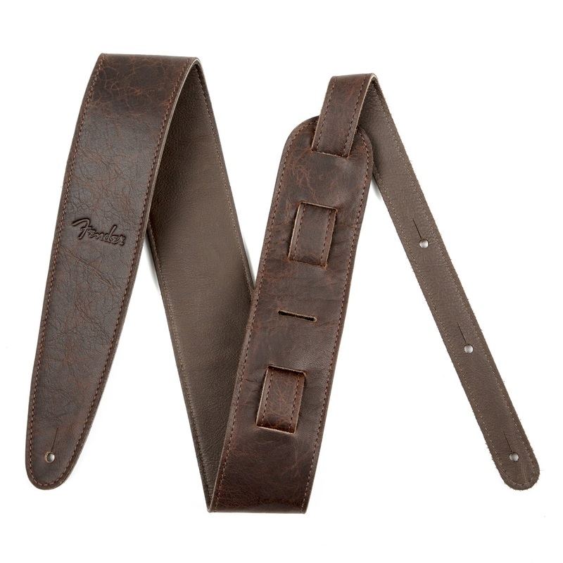 Fender Artisan Crafted Leather 2.5 in. Guitar Strap – Brown