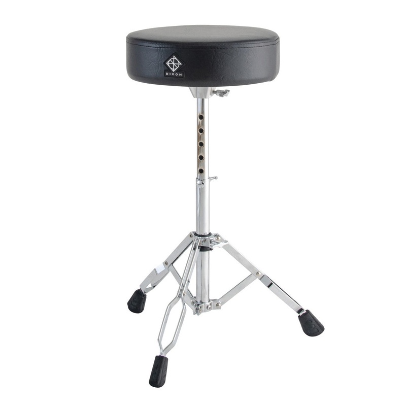 Dixon PSN-7 70-Series Double-Braced Round Drum Throne – Black Vinyl