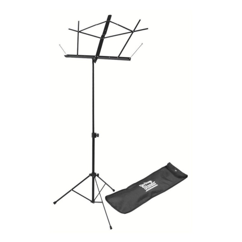 On-Stage SM7122BB Compact Sheet Music Stand with Bag – Black