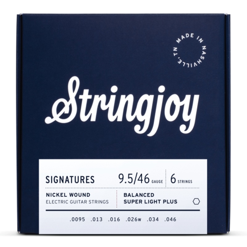 Stringjoy Signatures | Balanced Super Light Plus Gauge (9.5-46) Nickel Wound Electric Guitar Strings