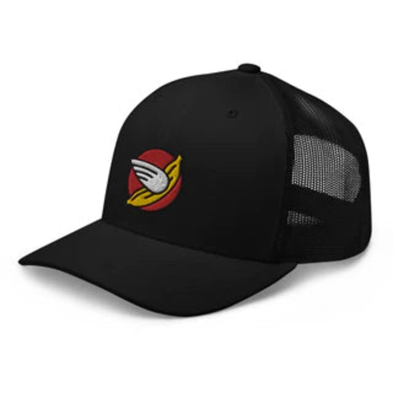 Bananas at Large Trucker Cap – Icon Logo – Black & Black – In-Store Only