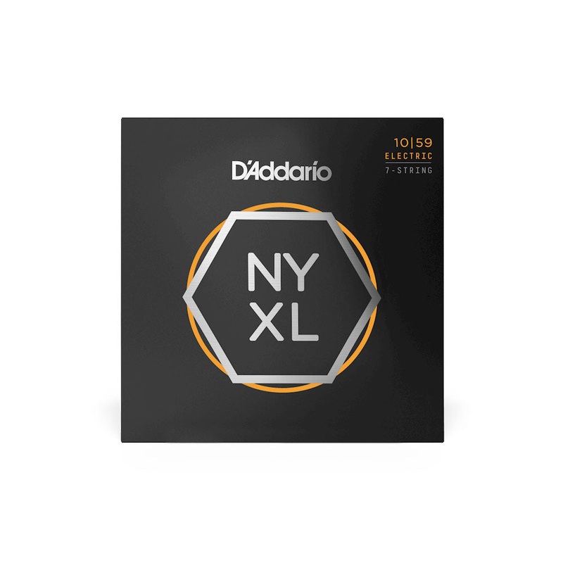 D’Addario – NYXL1059 – 7-String Electric Guitar String Set – NYXL Nickel Wound 10-59