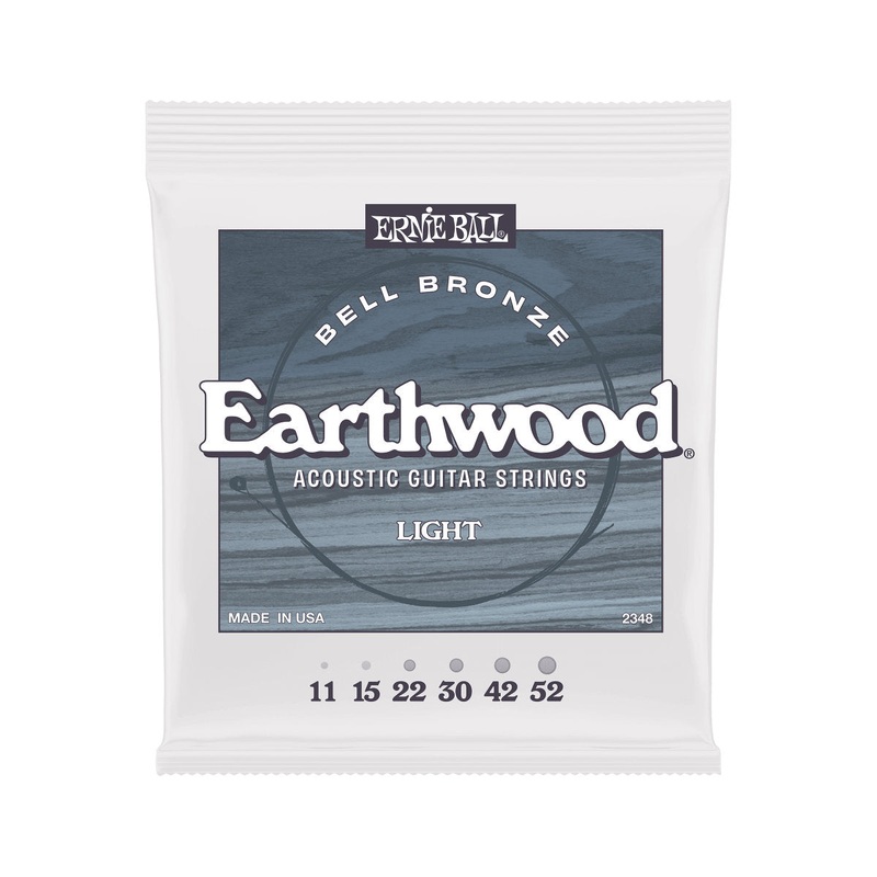 Ernie Ball Earthwood Bell Bronze Acoustic Guitar Strings – Light – 11-52
