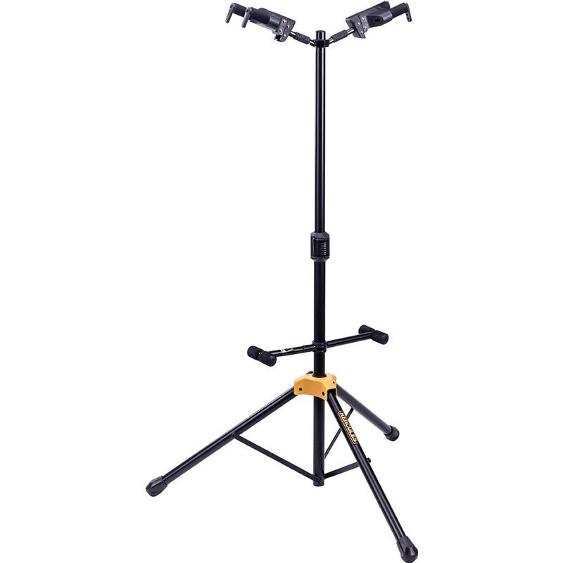 Hercules GS422B PLUS Auto Grip System Double Guitar Stand with Foldable Backrest