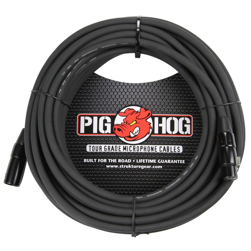 Pig Hog PHM100 8mm Mic Cable – 100 ft.