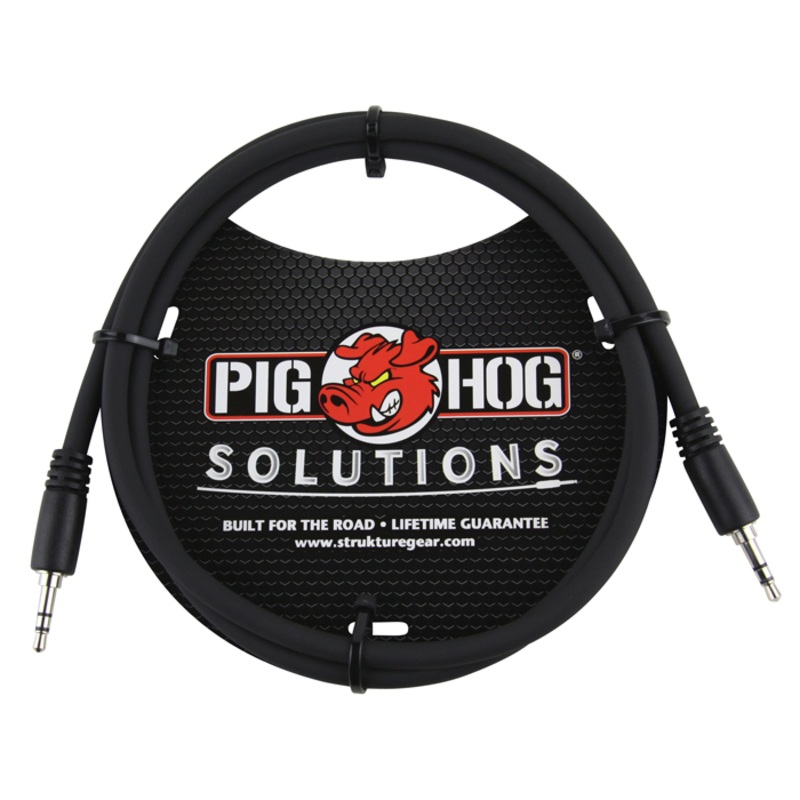 Pig Hog PX-T3503 Solutions 3.5mm TRS to 3.5mm TRS – 3 ft.