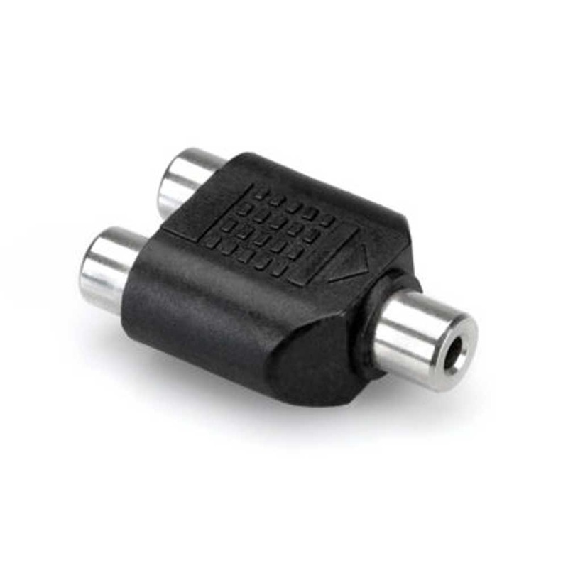Hosa – GRF-341 – Straight Coupler – 3.5mm TRS Female to Dual RCA Female