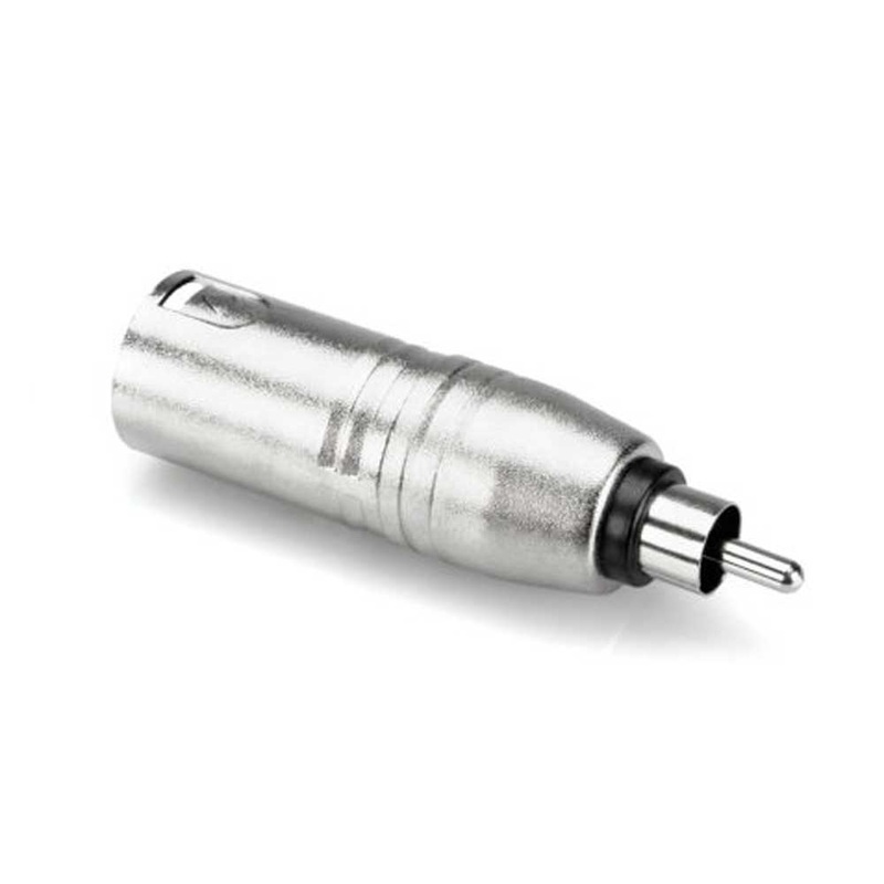 Hosa – GXR-135 – Straight Adapter – RCA Male to XLR Male