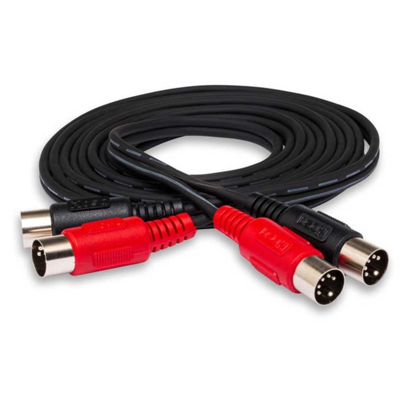 Hosa – MID-201 – 1m MIDI Cable – Dual 5-pin DIN to Same