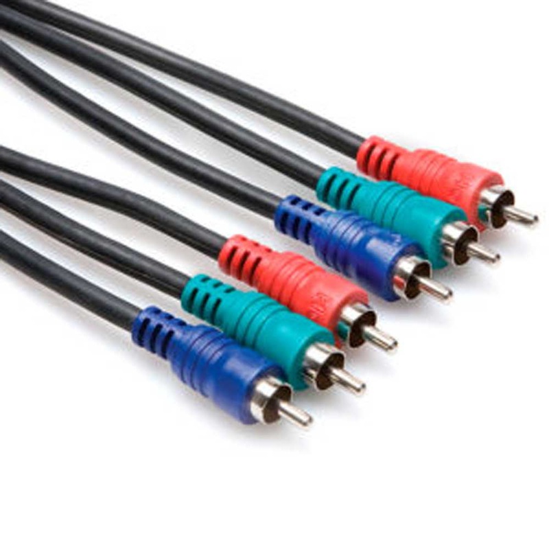 Hosa – VCC-303 – 3 m Component Video Cable – Triple RCA to Same