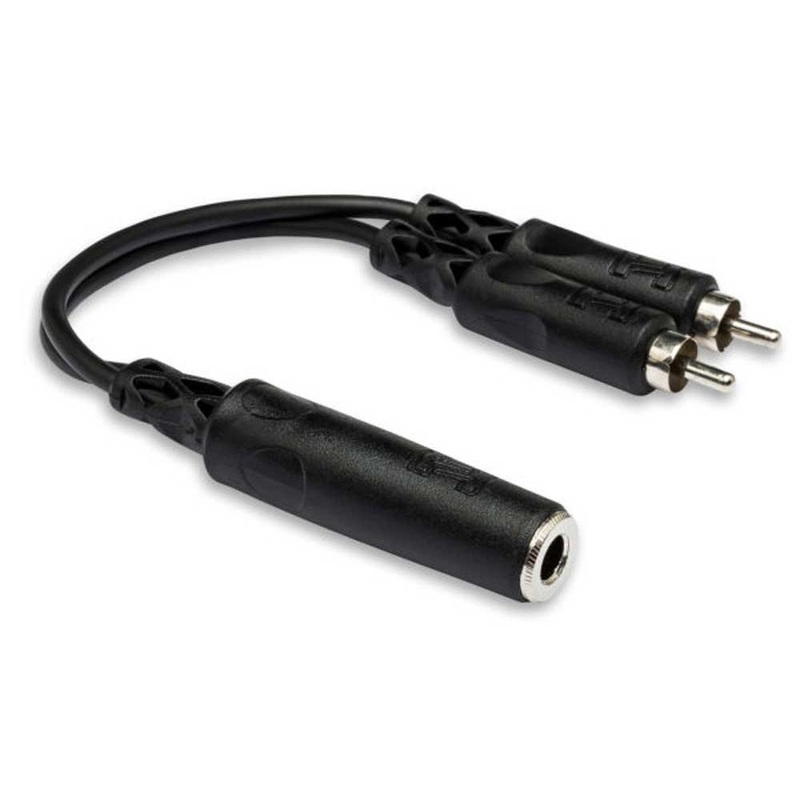 Hosa – YPR-131 – Y Cable – 1/4 in TS Female to Dual RCA Male