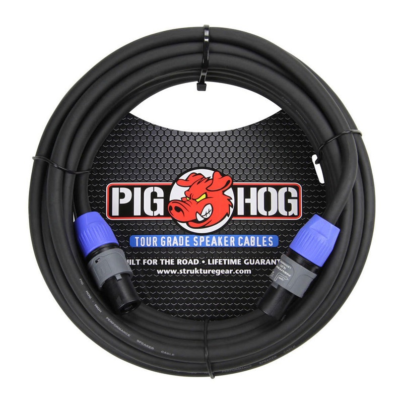 Pig Hog PHSC50SPK Speakon to Speakon Speaker Cable – 50 ft.
