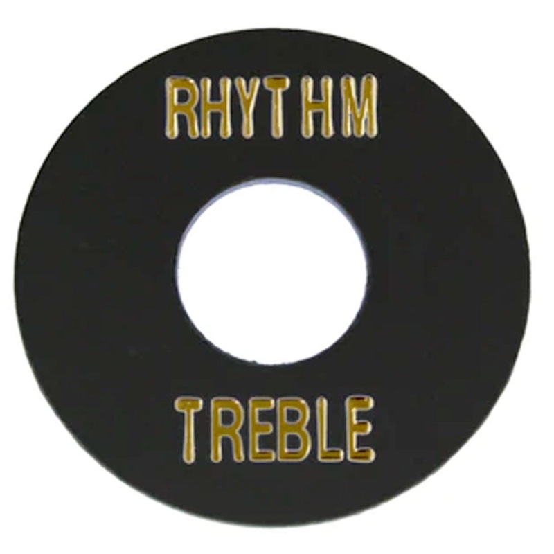 All Parts – AP-0663 – Rhythm and  Treble Switch Ring – Black