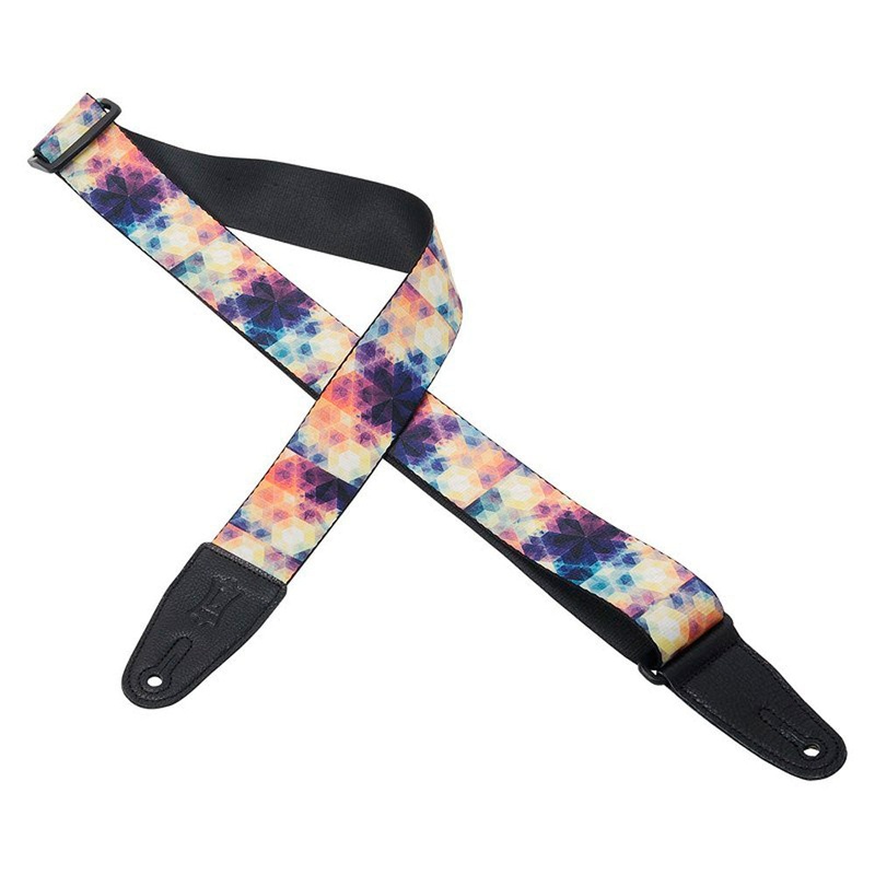 Levy’s MDL8-013 Print Series Polyester 2 in. Guitar Strap – Design 13