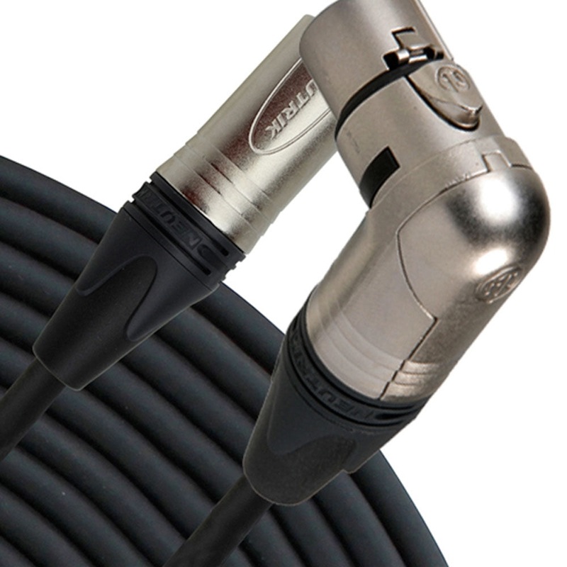 Rapco NM1-3AM Microphone Cable Right Angle XLR Female to Straight XLR Male – 3 ft.