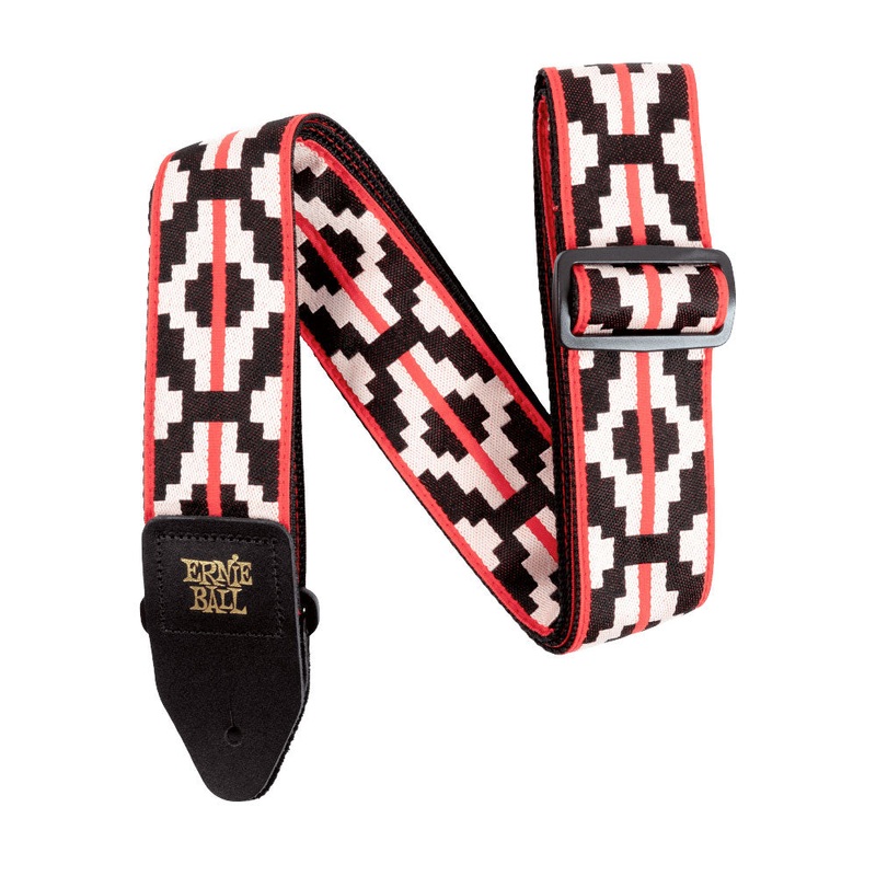 Ernie Ball P05322 Jacquard Design Polypro 2 in. Guitar Strap – Ristra Red