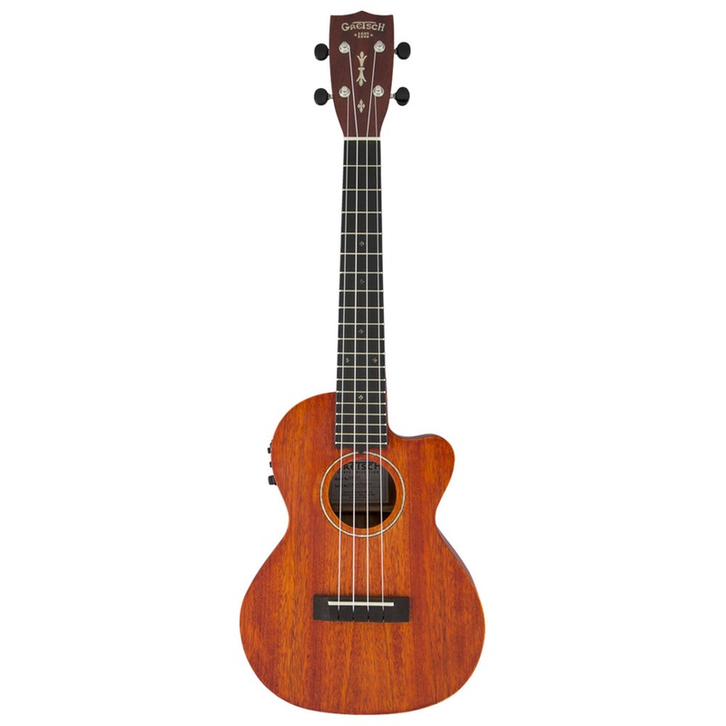 Gretsch G9121 A.C.E. Tenor Acoustic-Electric Ukulele With Gig Bag – Honey Mahogany Stain