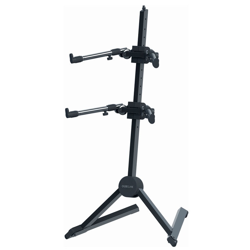 Quik Lok SL-930 Fully Adjustable Double Tier Slant Keyboard Stand