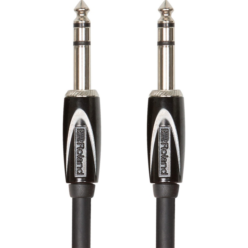 Roland RCC-5-TRTR Black Series Interconnect Cable, 1/4 in. to 1/4 in. – 5 ft.
