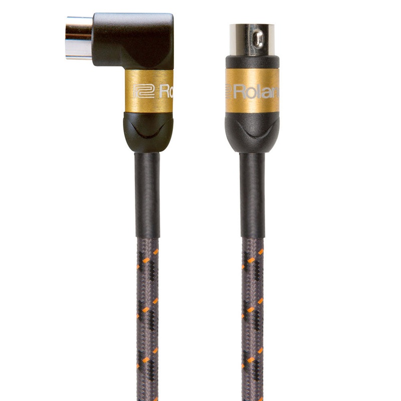 Roland – RMIDI-G5A – 5 ft. / 1.5m MIDI Cable – Right-Angle MIDI to Straight MIDI