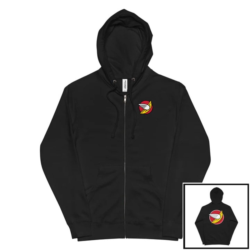 Bananas at Large Fleece Zip-up Hoodie, Icon Logo – Unisex