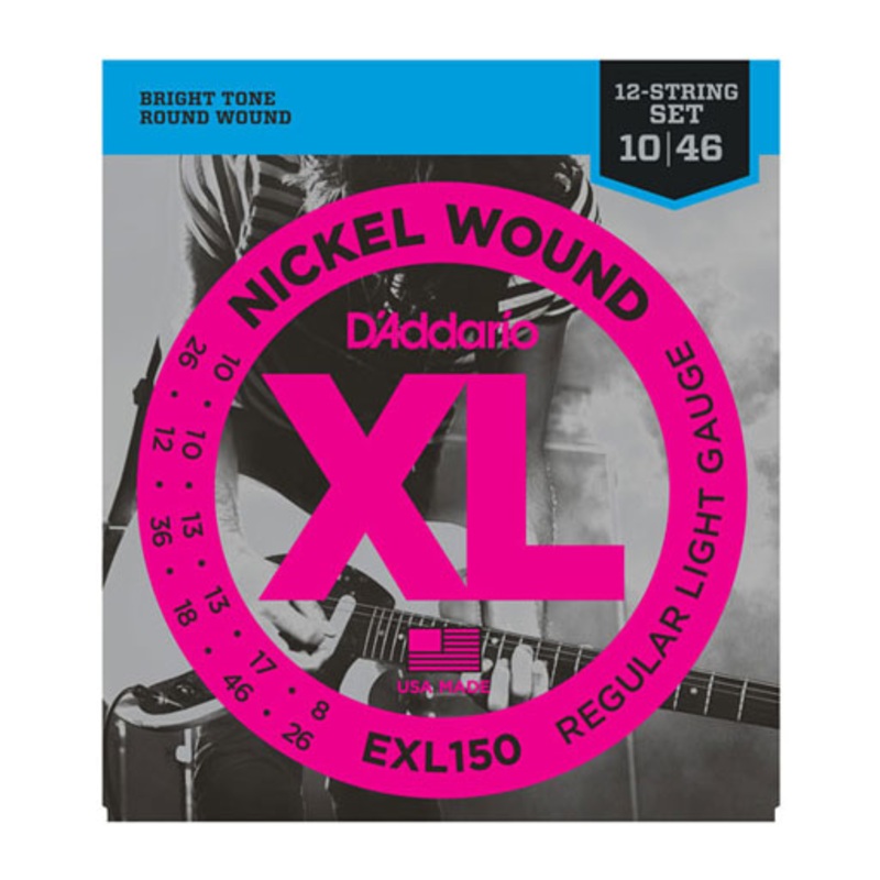 DAddario EXL150 Nickel Wound 12-String Regular Light 10-46
