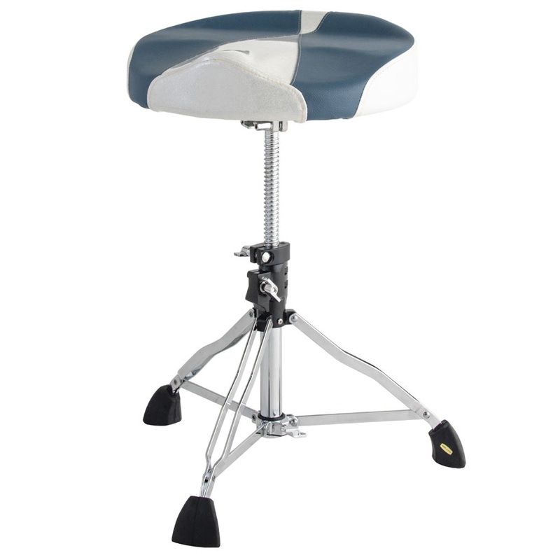 Dixon PSN13 Double-Braced Motorcycle Drum Throne – Blue & White