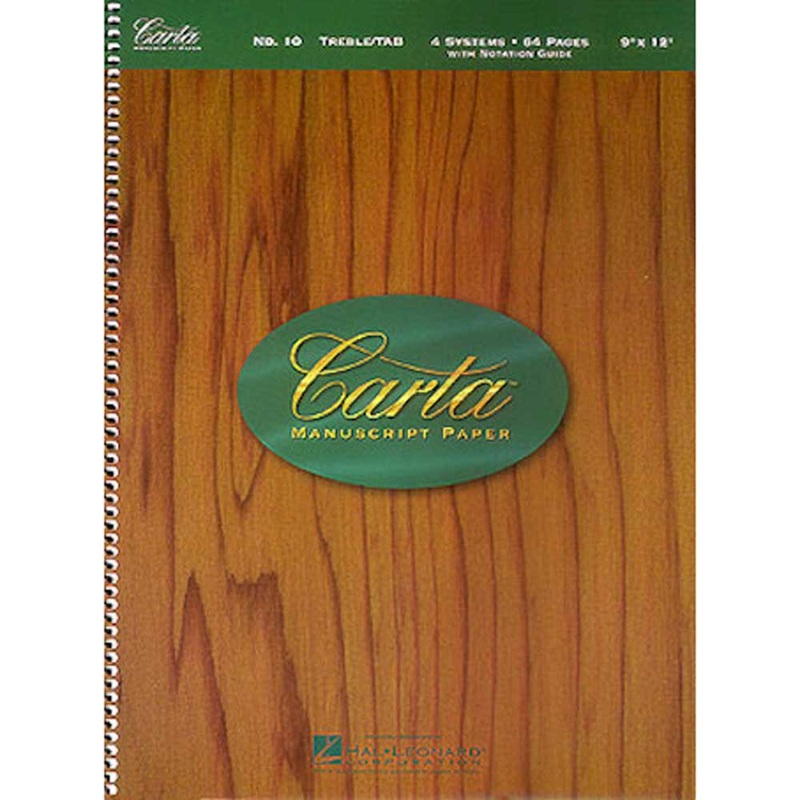 Hal Leonard – 9780793557646 – Carta Manuscript Paper Number 10  Guitar