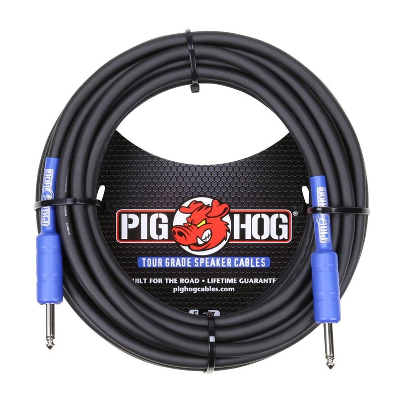 Pig Hog PHSC100 1/4 in. to 1/4 in. Speaker Cable – 100 ft.