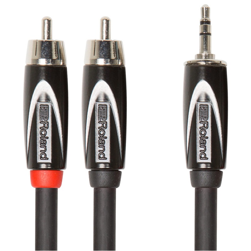Roland RCC-5-352RV2 3.5mm TRS-Dual RCA Interconnect Cable – 5 ft.