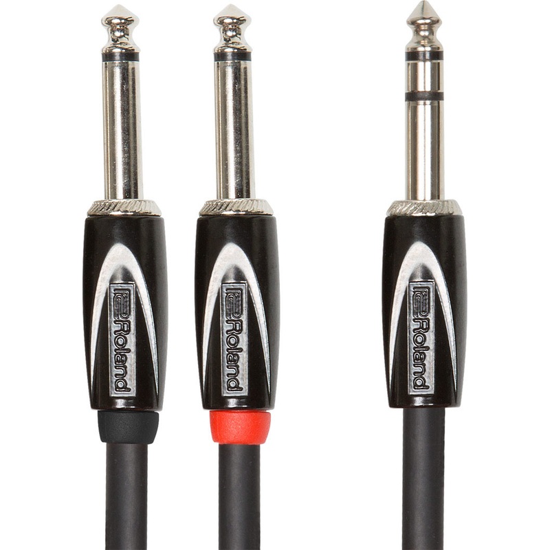 Roland RCC-5-TR28 Black Series Interconnect Cable 1/4in TRS to 1/4in – 5ft