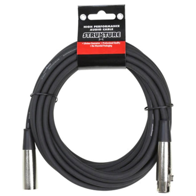 Strukture PRO10M7 Heavy Duty Microphone XLR Cable – 10 ft.