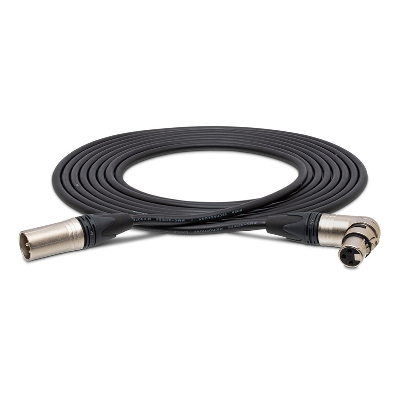 Hosa Microphone XLR Cable with Female Right-Angle – 25 ft.