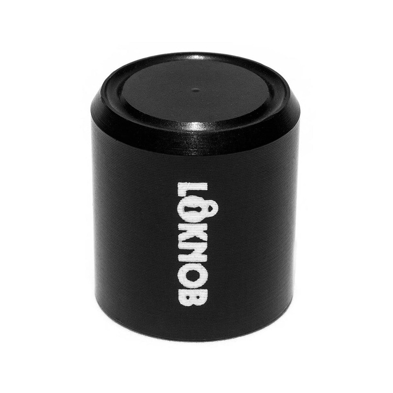 Loknob Fuggedaboudit Tour Cap for 1/4 in. Shaft CTS Style Pots – Black