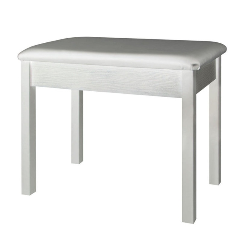 On-Stage Keyboard Bench – Elegant Wood White
