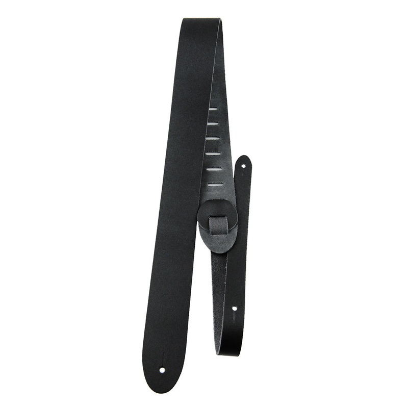 Perri’s Leathers 2 in. Leather Guitar Strap – Black