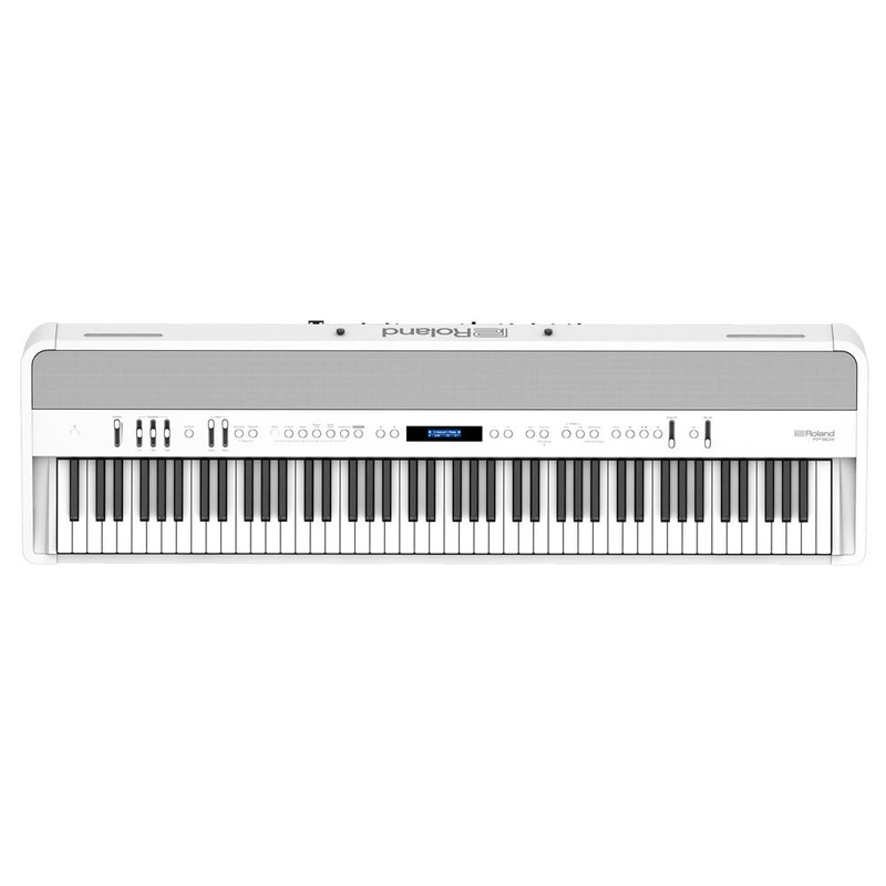 Roland  FP-90X Weighted 88-Key Digital Piano with Pedal and Music Rest – White