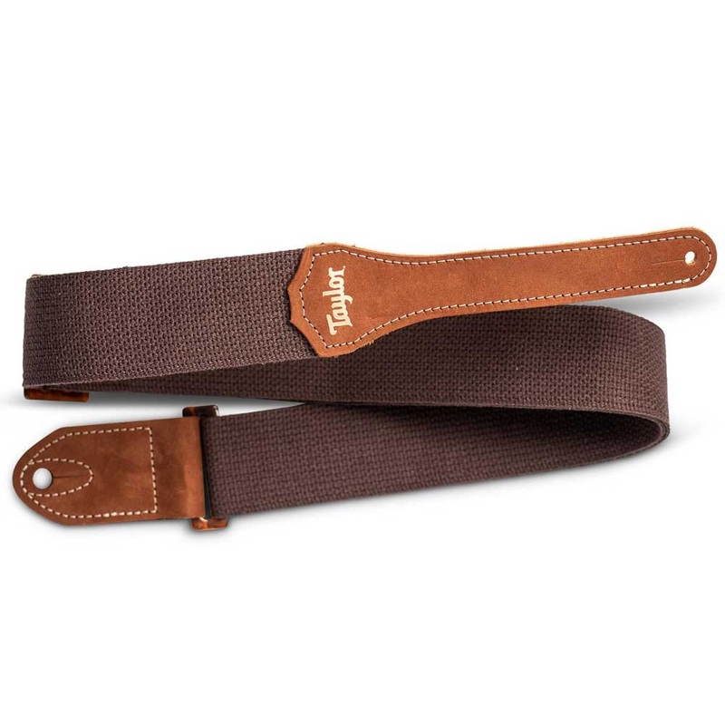Taylor 4001-20 GS Mini Cotton 2 in. Guitar Strap – Chocolate
