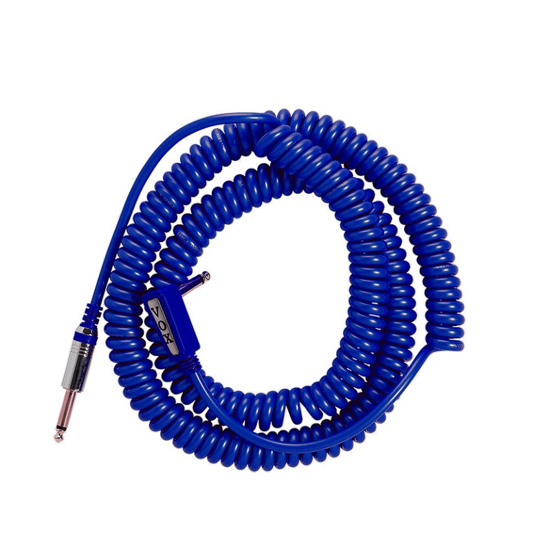 VOX VCC Vintage Coiled Cable with Mesh Bag- 29.5 ft. – Blue