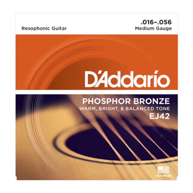 DAddario EJ42 Acoustic Resophonic Guitar Strings 16-56