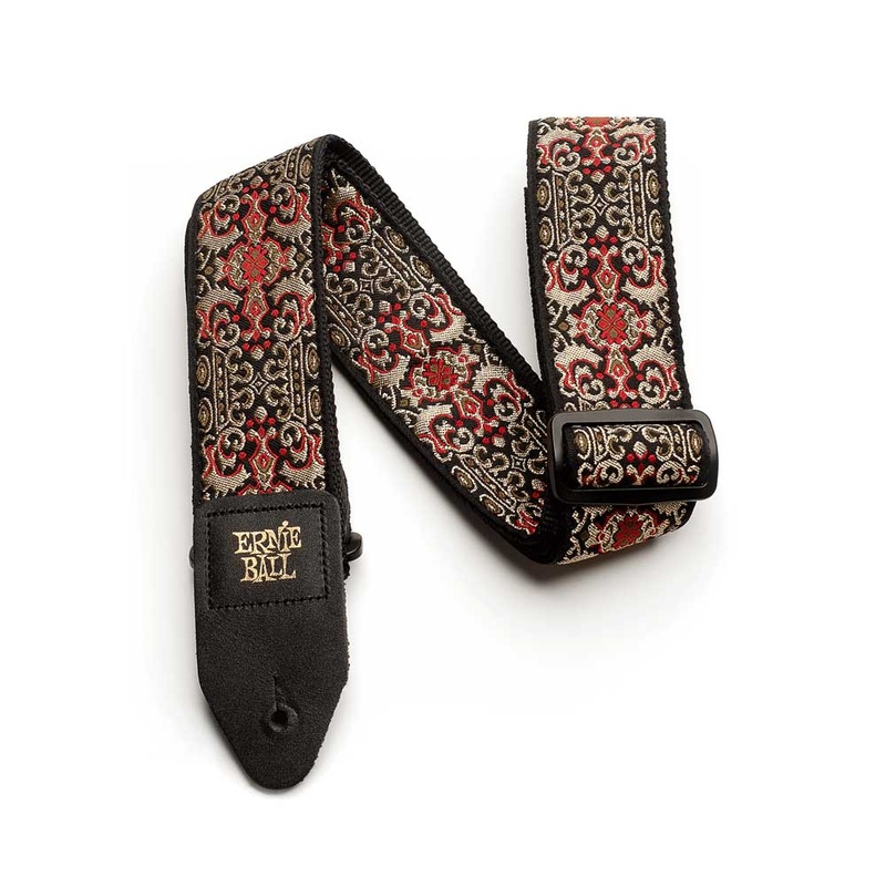 Ernie Ball P04167 Jacquard Design Polypro 2 in. Guitar Strap – Persian Gold