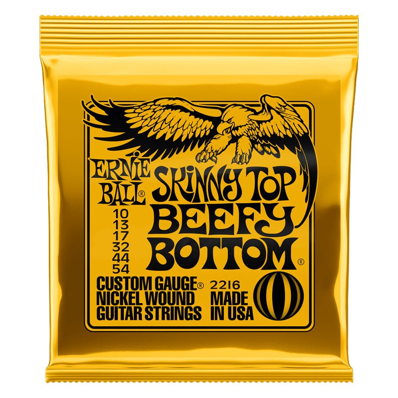 Ernie Ball Skinny Top Beefy Bottom Slinky Nickel Wound Electric Guitar Strings, 10-54
