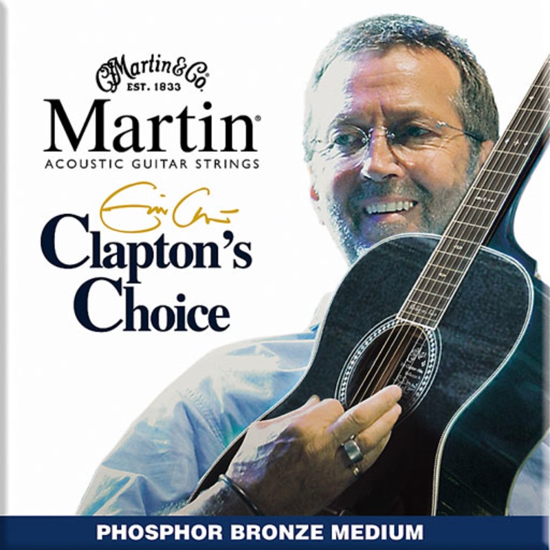 Martin MEC13 Claptons Choice Phosphor Bronze Acoustic Guitar Strings Medium
