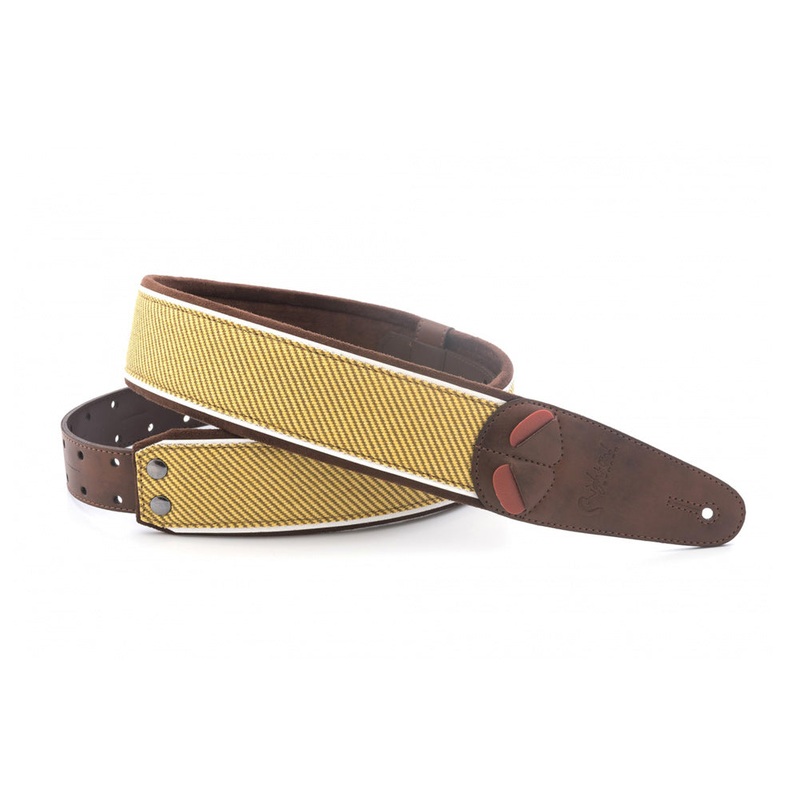 Righton! Steadymojo 2.3 in. Guitar Strap – Tweed Brown