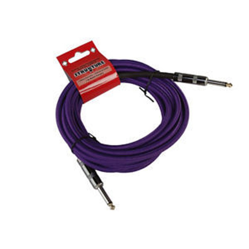 Strukture SC186W Straight to Straight Instrument Cable – Woven Purple – 18.6 ft.