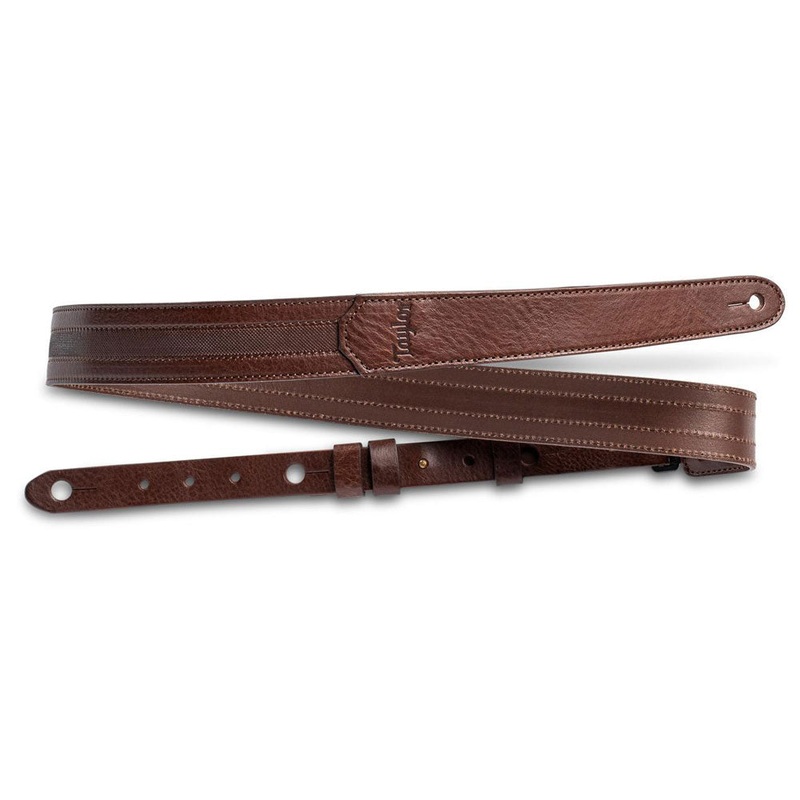 Taylor 4205-15 Slim Leather 1.5 in. Guitar Strap – Chocolate Brown